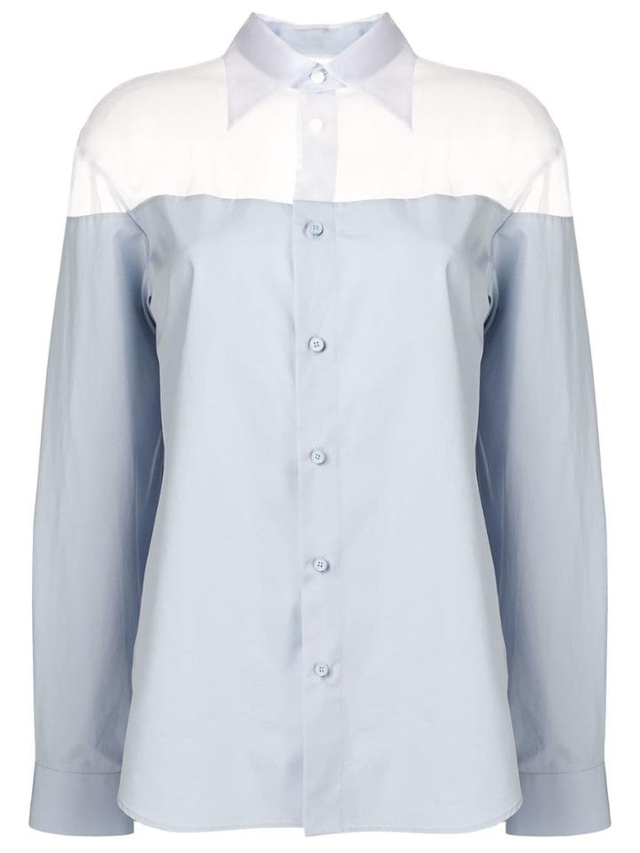 Maison Margiela Long Sleeved Shirt - Blue