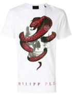 Philipp Plein Snake Skull Print T-shirt - White