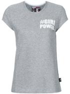 Plein Sport Girl Power Print T-shirt - Metallic