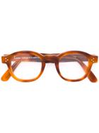 Lesca Rectangle Frame Glasses - Brown