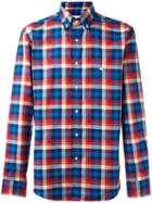 Etro Button-down Collar Checked Shirt, Men's, Size: 43, Cotton