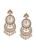Marchesa Notte Chandelier Pearl Earrings - Metallic