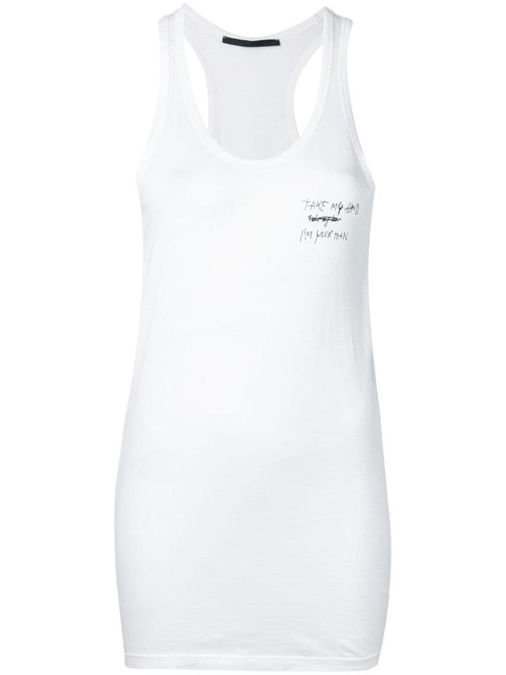 Haider Ackermann Racerback Tank Top - White