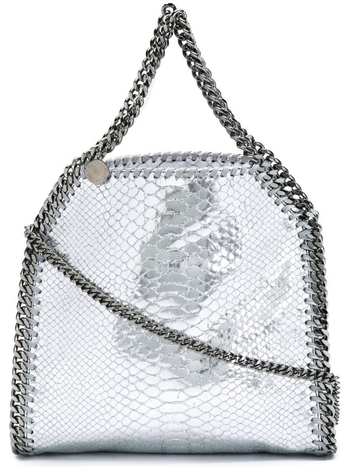 Stella Mccartney Mini 'falabella' Tote, Women's, Grey, Polyester