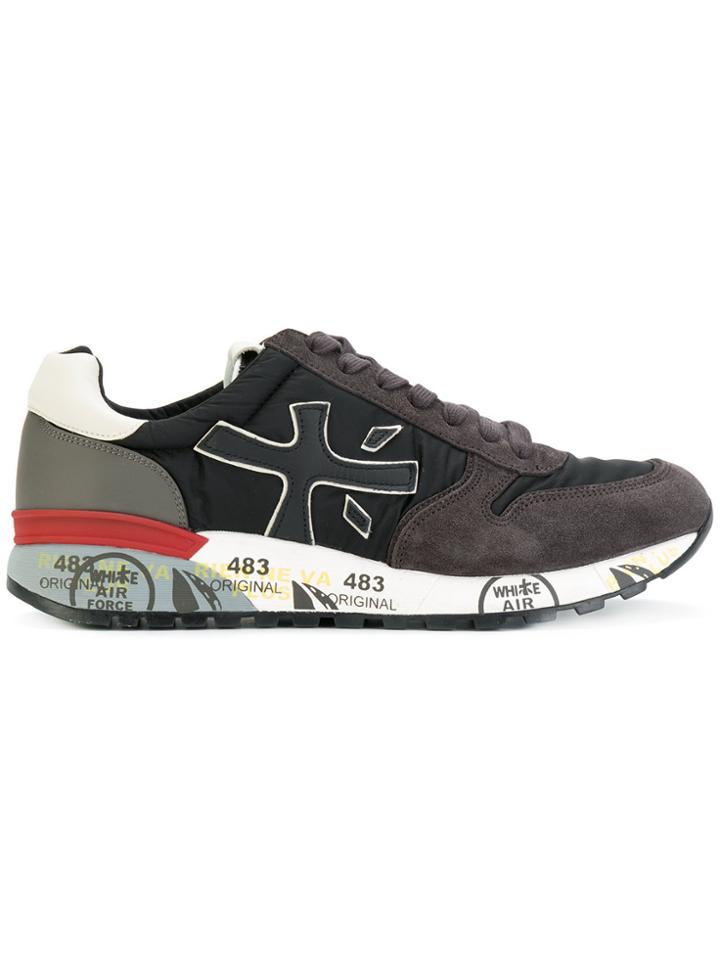 White Premiata Mick Sneakers - Black