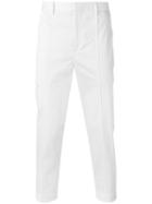 Neil Barrett - Tapered Trousers - Men - Cotton/spandex/elastane - 48, White, Cotton/spandex/elastane
