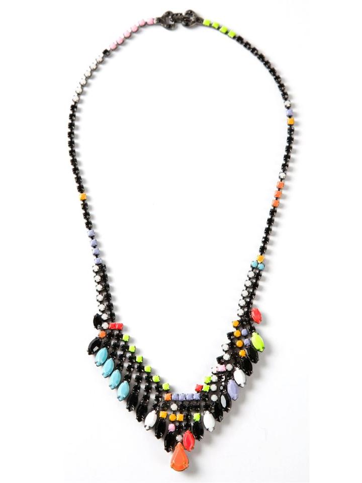 Tom Binns De Stijl Necklace, Women's, Brass/rhodium