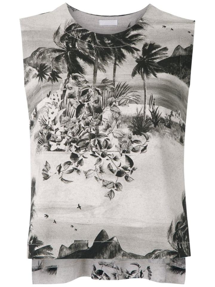 Osklen Printed Knit Tank - Neutrals