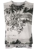 Osklen Printed Knit Tank - Neutrals