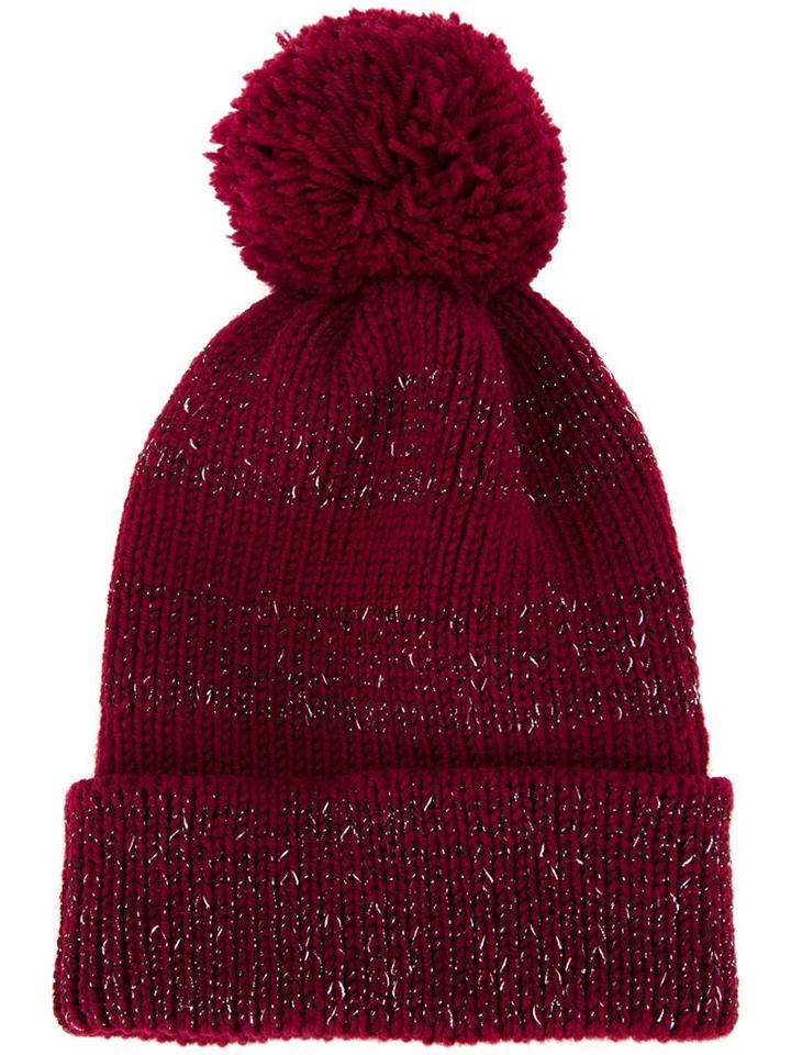 7ii 'kabru' Beanie, Women's, Red, Wool/lurex