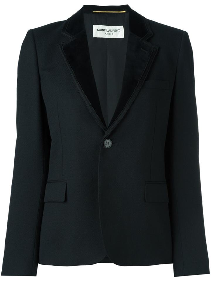 Saint Laurent Single Button Blazer - Black