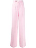 Versace Jeans Couture High-waist Tailored Trousers - Pink