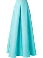 Roksanda Full Pleated Skirt, Women's, Size: 12, Green, Silk/cotton