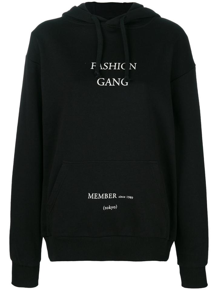 Ih Nom Uh Nit Fashion Gang Print Hoodie - Black