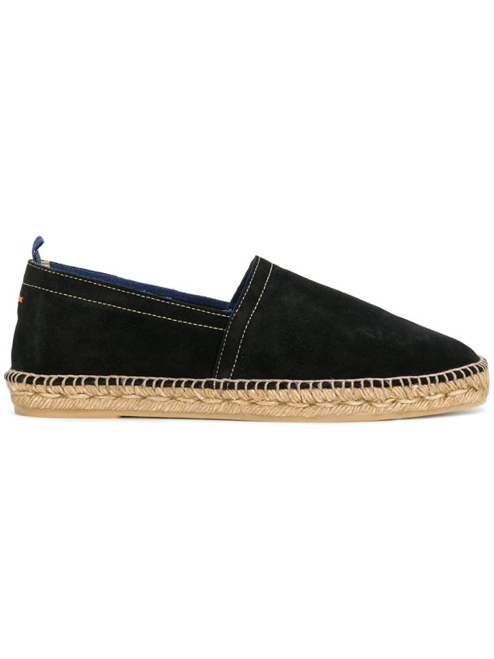 Castañer Contrast Stitch Espadrilles - Black