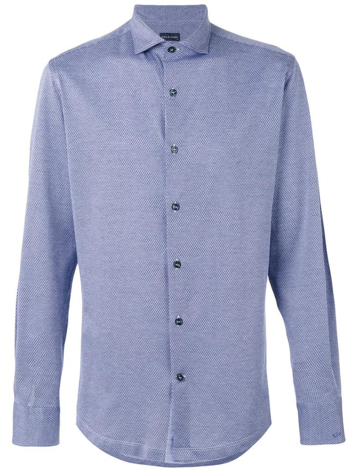 Paul & Shark - Soft Buttoned Shirt - Men - Cotton - 41, Blue, Cotton