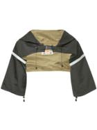 Black Means Cropped Buckle Hoodie