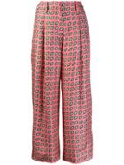 Etro Diamond Pattern Cropped Trousers - Pink