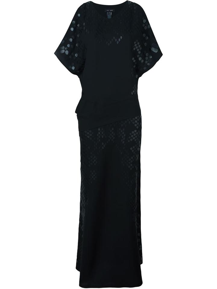 Jay Ahr Long Embellished Dress