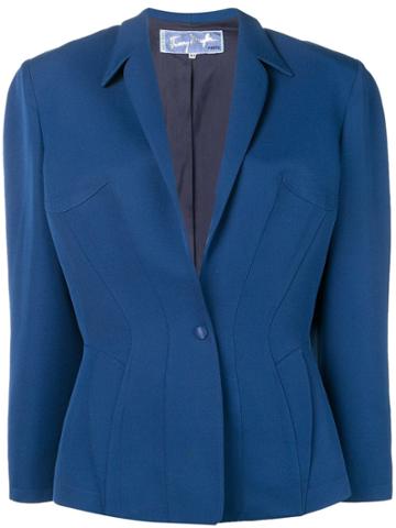 Thierry Mugler Vintage Boxy Blazer - Blue