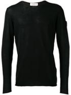 Isabel Benenato Plain Sweatshirt, Men's, Size: Large, Black, Cotton