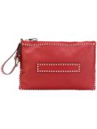 Red Valentino Studded Zip Pouch