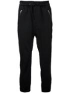 3.1 Phillip Lim Drawstring Track Pants, Men's, Size: Large, Black, Cotton