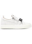 Giuseppe Zanotti Design Flat Lace-up Sneakers - White