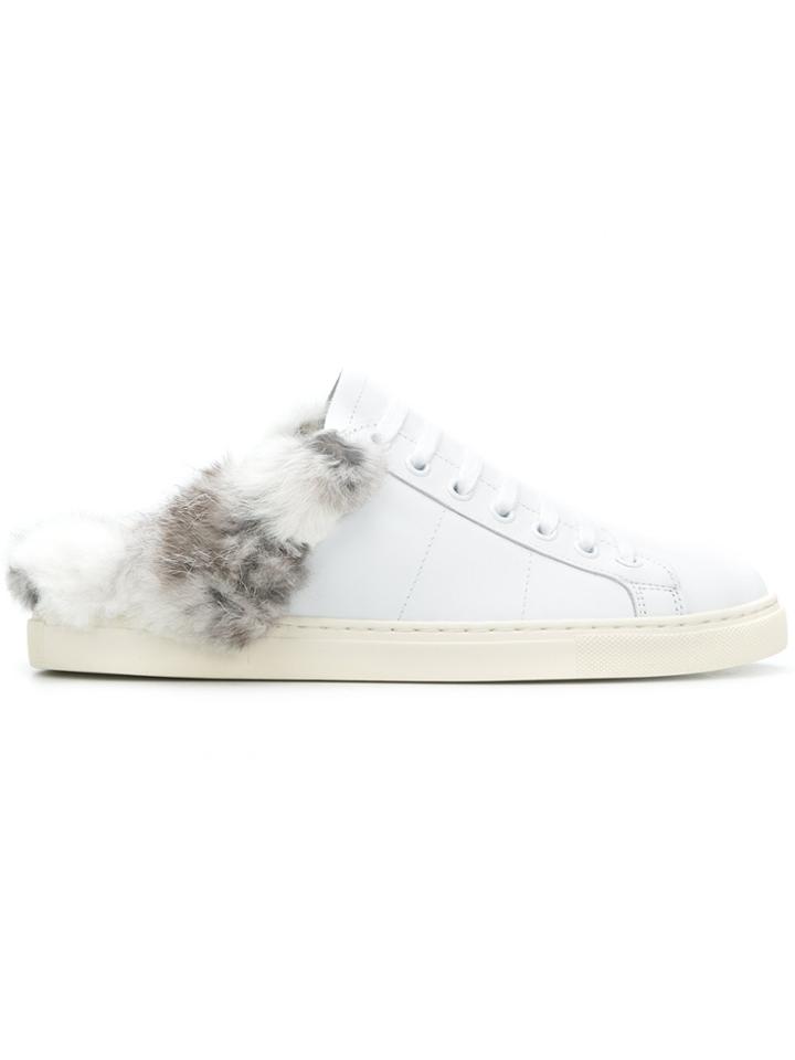 Iro Backless Low Top Sneakers - White
