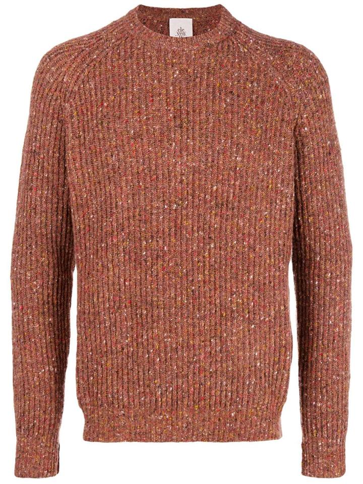 Eleventy Mesh Knit Sweater - Red