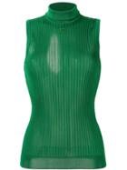 Givenchy Ribbed Blouse - Green