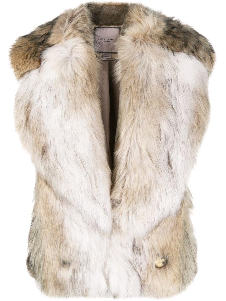 Urbancode Faux Fur Gilet - Neutrals
