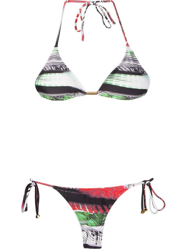 Lygia & Nanny Printed Triangle Top Bikini Set, Women's, Size: 38, Polyamide/spandex/elastane