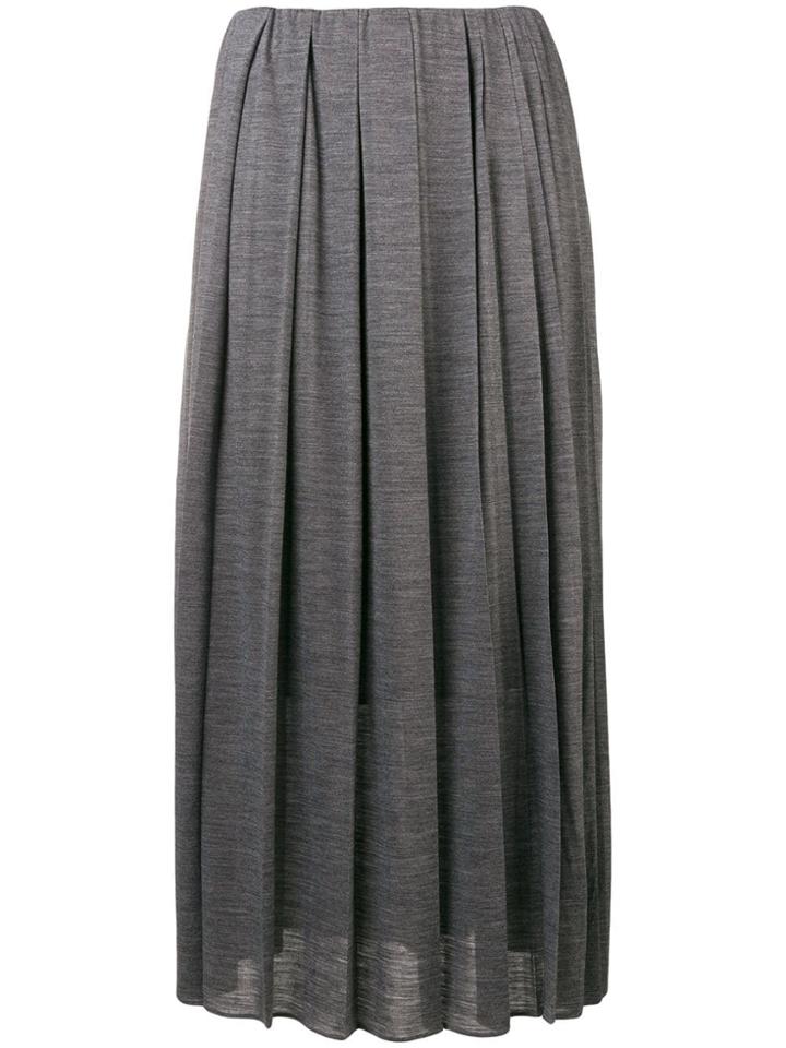 Fabiana Filippi Midi Pleated Skirt - Grey