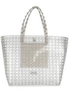 Red Valentino Red(v) Stud Embellished Tote Bag - White