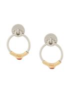 Chloé Ring Earrings - Silver