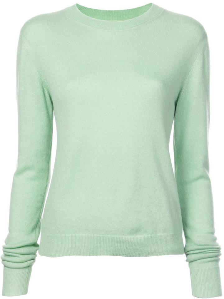 The Elder Statesman Crew Neck Sweater - Green