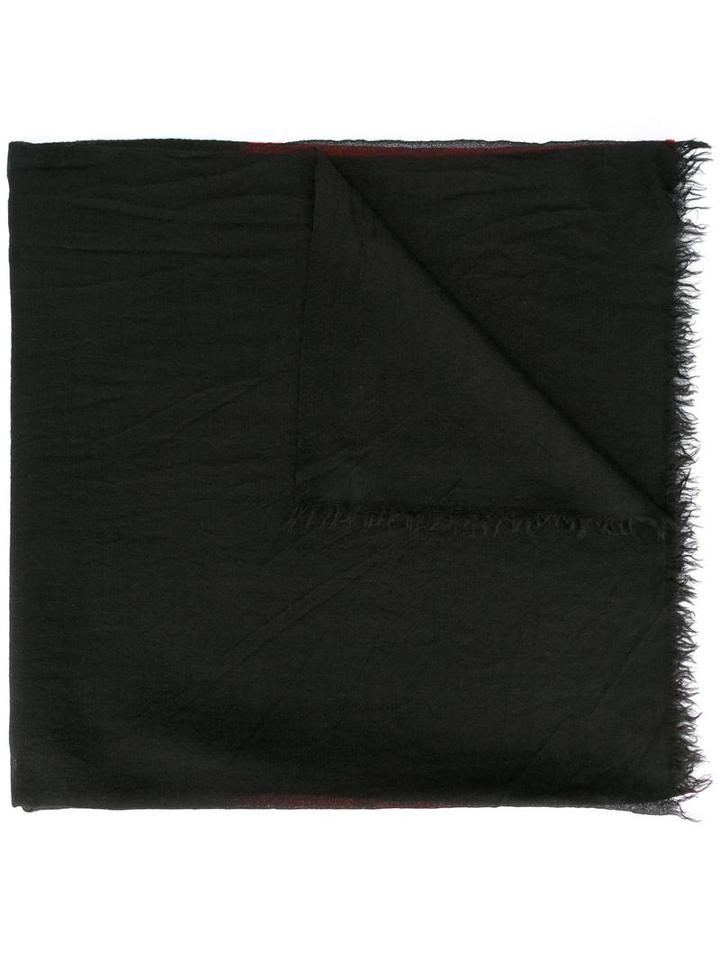 Faliero Sarti 'zapping' Scarf, Black, Virgin Wool