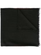 Faliero Sarti 'zapping' Scarf, Black, Virgin Wool
