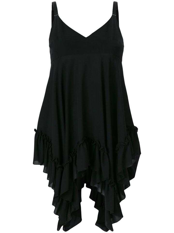 Alexander Mcqueen Handkerchief Hem Top - Black