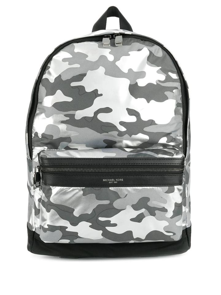 Michael Kors Camouflage Print Backpack - Grey