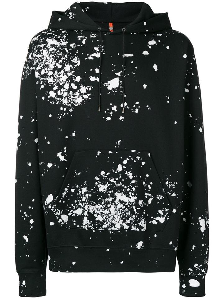 Oamc Paint Splatter Hoodie - Black
