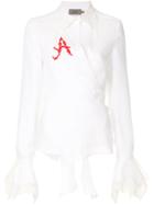Preen By Thornton Bregazzi Embroidered Lace Detailed Shirt - White