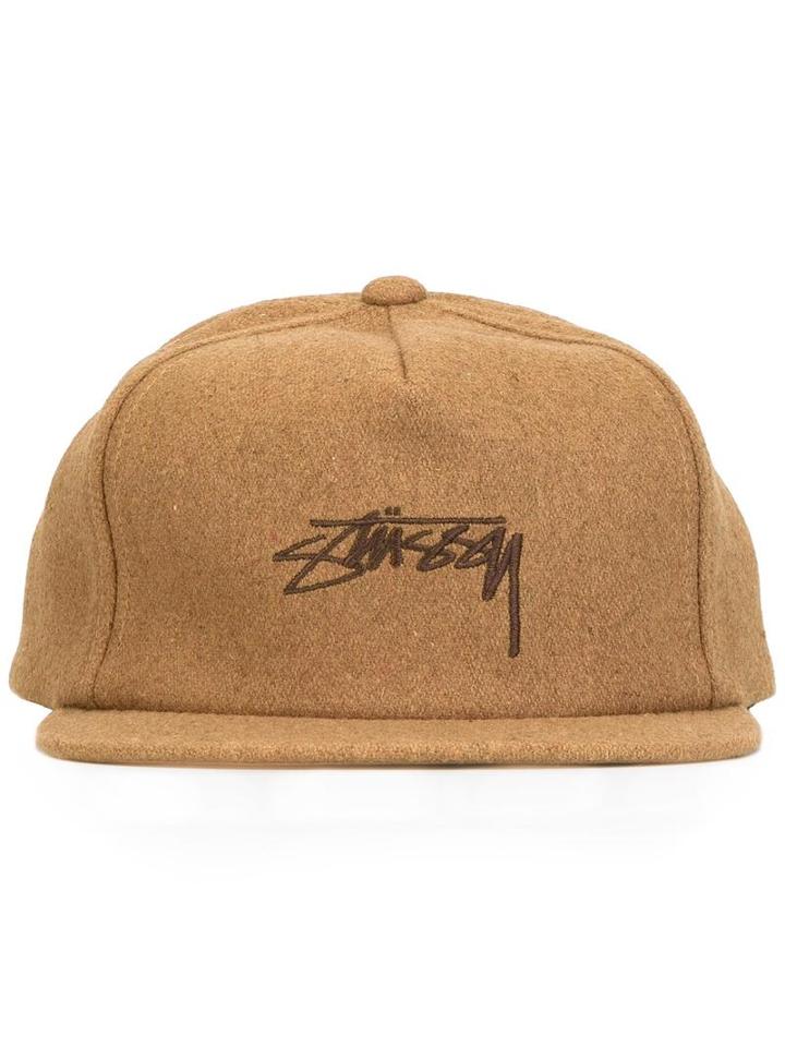 Stussy 'smooth' Cap, Men's, Nude/neutrals, Wool/nylon/acrylic