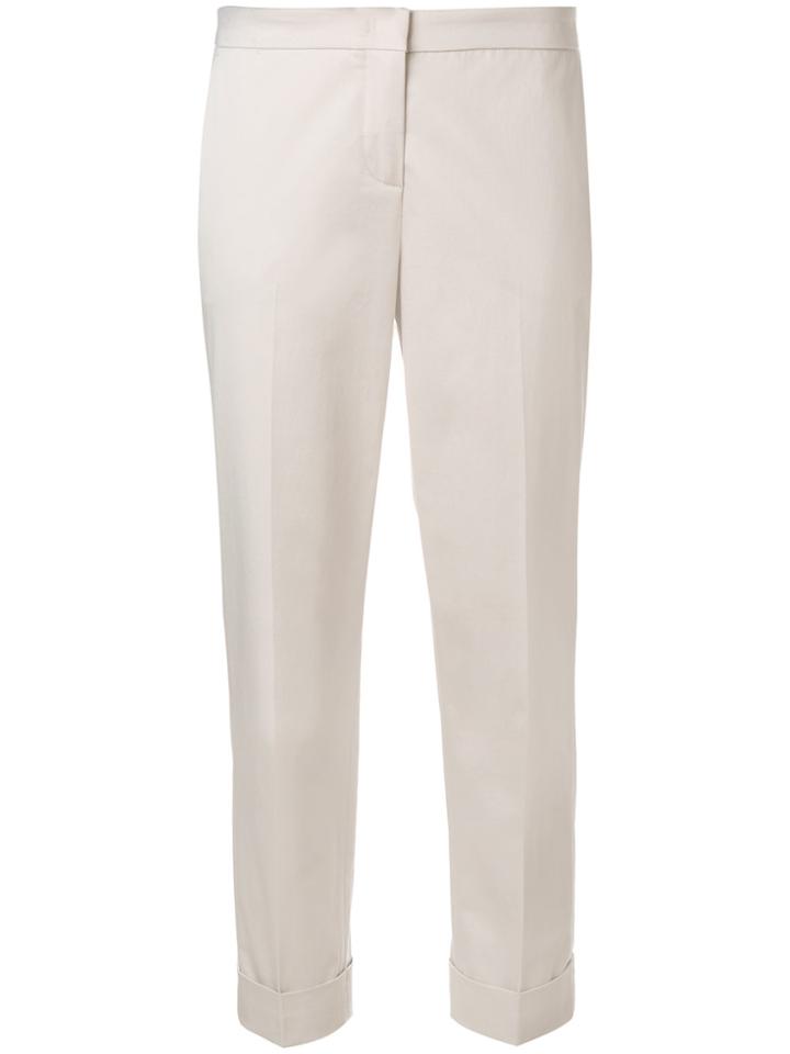 Fabiana Filippi Cropped Straight Leg Trousers - Nude & Neutrals