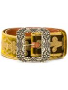 Etro Embroidered Belt - Yellow