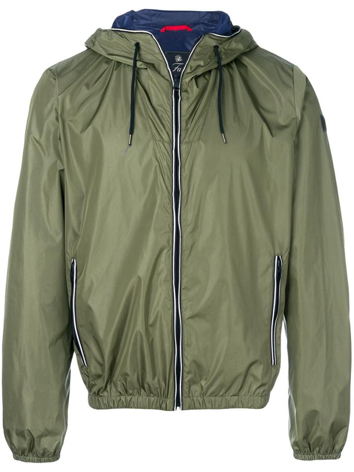Fay Zipped Hooded Jacket - Green