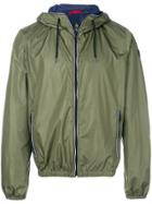 Fay Zipped Hooded Jacket - Green
