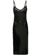 Mcq Alexander Mcqueen Lace Slip Dress - Black