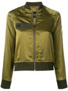 Mr & Mrs Italy Contrast Trim Bomber Jacket - Green